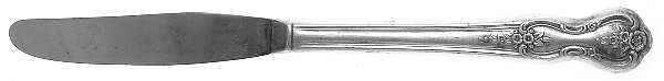 Inspiration-Magnolia (Silverplate-1951) Pinch Handle Modern Hollow Grille Knife by International Silver
