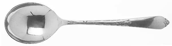 Inspiration (Silverplate-1933) Round Bowl Soup Spoon (Gumbo) by International Silver
