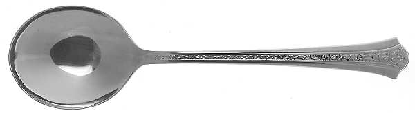 INS104 (STAINLESS) Round Bowl Soup Spoon (Gumbo)