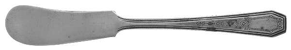 INS139 (SILVERPLATE) Flat Handle Butter Spreader