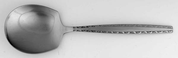 INS174 (STAINLESS) Solid Smooth Casserole Spoon