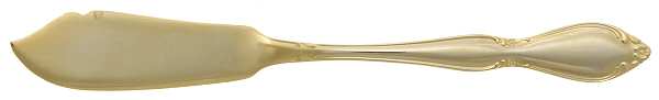 INS194 (GOLD ELECTPLT) Flat Handle Master Butter Knife