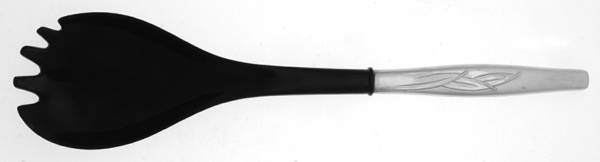 INS208 (STAINLESS) Salad Serving Fork with Plastic Prongs