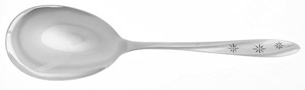 Americana Star (Silverplate) Solid Smooth Casserole Spoon