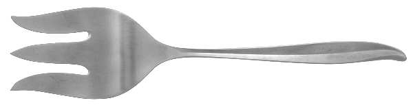 INS4 (STAINLESS) Medium Solid Cold Meat Serving Fork