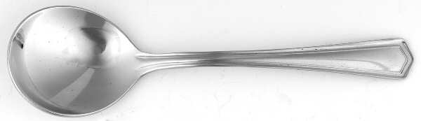 INS57 (STAINLESS) Round Bowl Soup Spoon (Cream Soup)