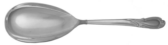 INS63 (Silverplate) Solid Salad Serving Spoon