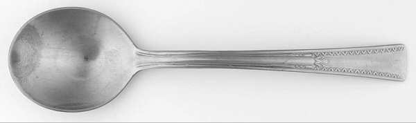 INS68 (STAINLESS) Round Bowl Soup Spoon (Gumbo)