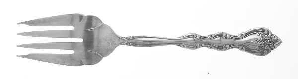 Interlude (Silverplate, 1971) Medium Solid Cold Meat Serving Fork by International Silver