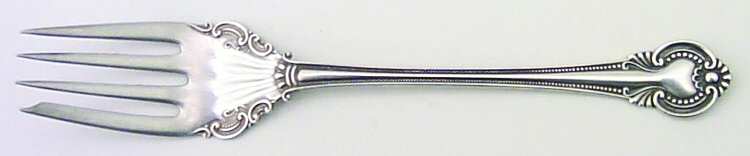 Irene (Sterling, 1902) Medium Solid Cold Meat Serving Fork
