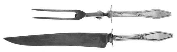 Jamestown (Silverplate, 1916) Small Stainless Blade 2-Piece Steak Carving Set