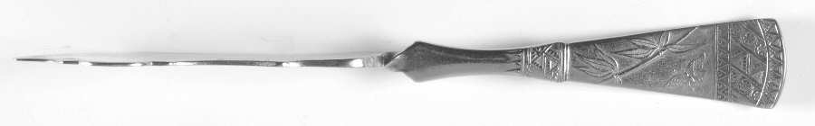 Japanese (Silverplate, 1879) Flat Twisted Handle Master Butter Knife