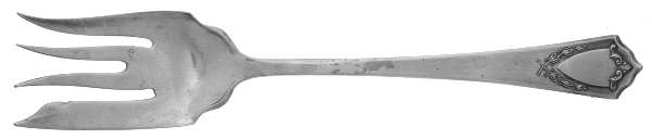 Jewell (Silverplate, 1916) Solid Salad Serving Fork