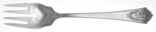 Jewell (Silverplate, 1916) Monogram Individual Salad Fork