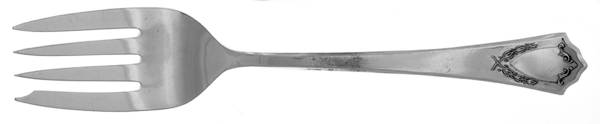 Jewell (Silverplate, 1916) Medium Solid Cold Meat Serving Fork