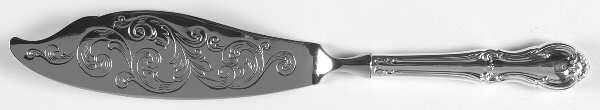 Joan of Arc (Sterling, 1940) Engraved Fish Serving Knife-Stainless Blade