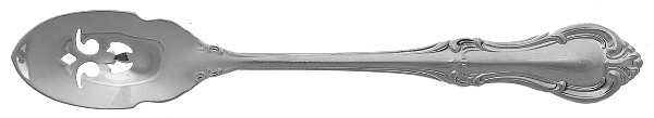Joan of Arc (Sterling, 1940) Short Handled Olive Spoon with Pierced Bowl