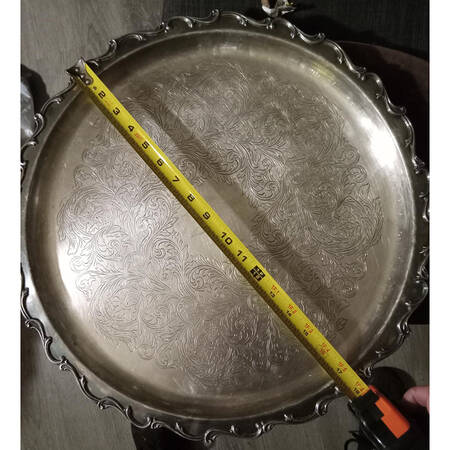 Joanne (Silverplate, Hollowware) 18" Round Tray