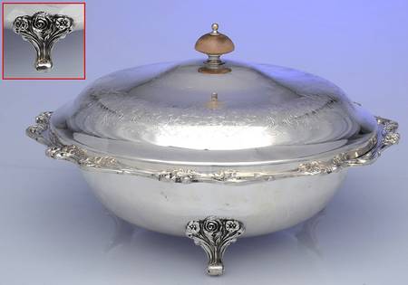 Joanne (Silverplate, Hollowware) Silverplate Round Covered Casserole