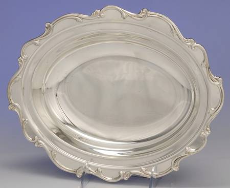 Joanne (Silverplate, Hollowware) Footed Plated Oval Vegetable Bowl