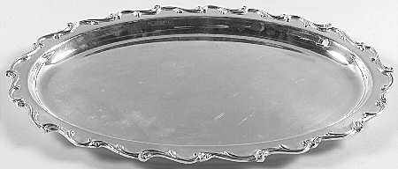 Joanne (Silverplate, Hollowware) Medium Plated Meat Platter No Well