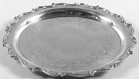 Joanne (Silverplate, Hollowware) 12" Round Tray