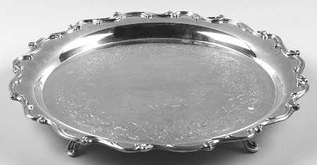 Joanne (Silverplate, Hollowware) Small Round Footed Tray
