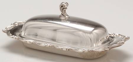 Joanne (Silverplate, Hollowware) 1/4 Pound Covered Butter & Liner