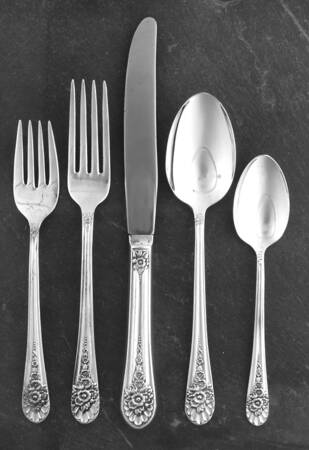 Jubilee (Silverplate, 1953) 40  Piece Estate Set