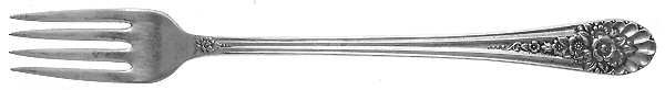 Jubilee (Silverplate, 1953) Grille Fork (Viande) by International Silver