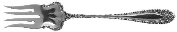 Kenilworth (Sterling, 1887, Medium Solid Cold Meat Serving Fork