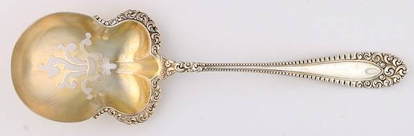 Kenilworth (Sterling, 1887, Pierced Nut Serving Spoon