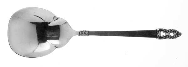 King Frederik-Royal Empress (Silverplate) Solid Smooth Casserole Spoon