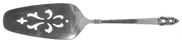 King Frederik-Royal Empress (Silverplate) Solid Pierced Pie Server by International Silver
