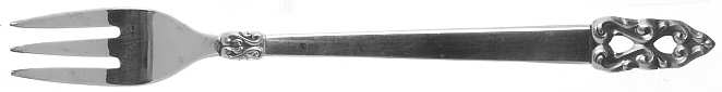 King Frederik-Royal Empress (Silverplate) Cocktail/Seafood Fork