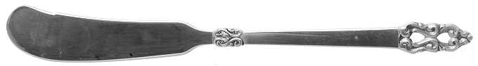 King Frederik-Royal Empress (Silverplate) Flat Handle Butter Spreader