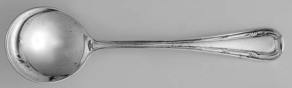 King George (Silverplate, 1921) Round Bowl Soup Spoon (Bouillon)