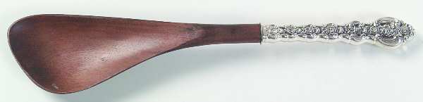 King Louis (Sterling, 1971) Salad Serving Spoon with Wooden Bowl