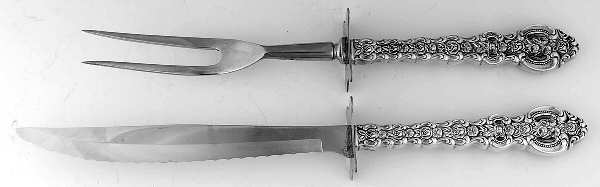 King Louis (Sterling, 1971) Small Stainless Blade 2-Piece Steak Carving Set