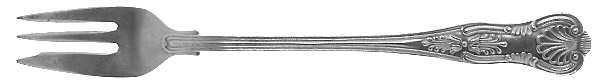 Kings (Silverplate, 1888) Cocktail/Seafood Fork