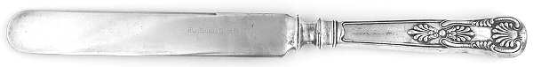 Kings (Silverplate, 1888) Old French Hollow Knife with Bolster