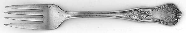Kings (Silverplate, 1888) Individual Salad Fork