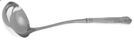 Kings (Silverplate, 1977, No Wings) Soup Ladle with Stainless Bowl HC