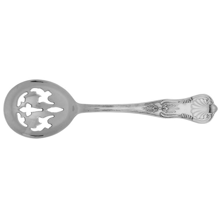 Kings (Silverplate, 1977, No Wings) Bon Bon Spoon with Pierced Bowl HC