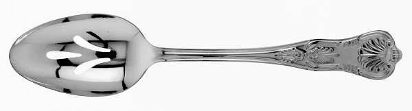 Kings (Silverplate, 1977, No Wings) Pierced Tablespoon (Serving Spoon)