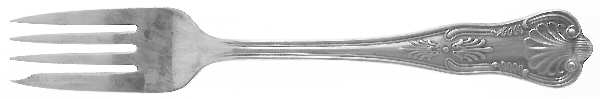 Kings (Silverplate, 1977, No Wings) Individual Salad Fork