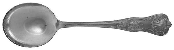Kings (Silverplate, 1977, No Wings) Round Bowl Soup Spoon (Gumbo)