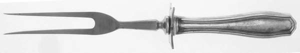 Kingston (Sterling, 1909) Small Steak Carving Fork with Stainless Prongs