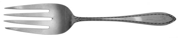 Lady Betty (Sterling, 1920) Medium Solid Cold Meat Serving Fork