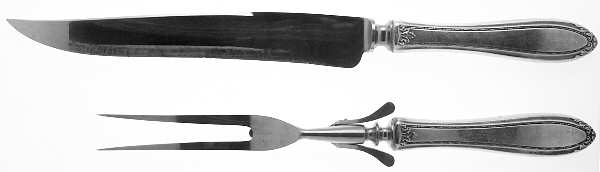 Lady Betty (Sterling, 1920) Large 2-Piece Roast Carving Set w/Stainless Blade